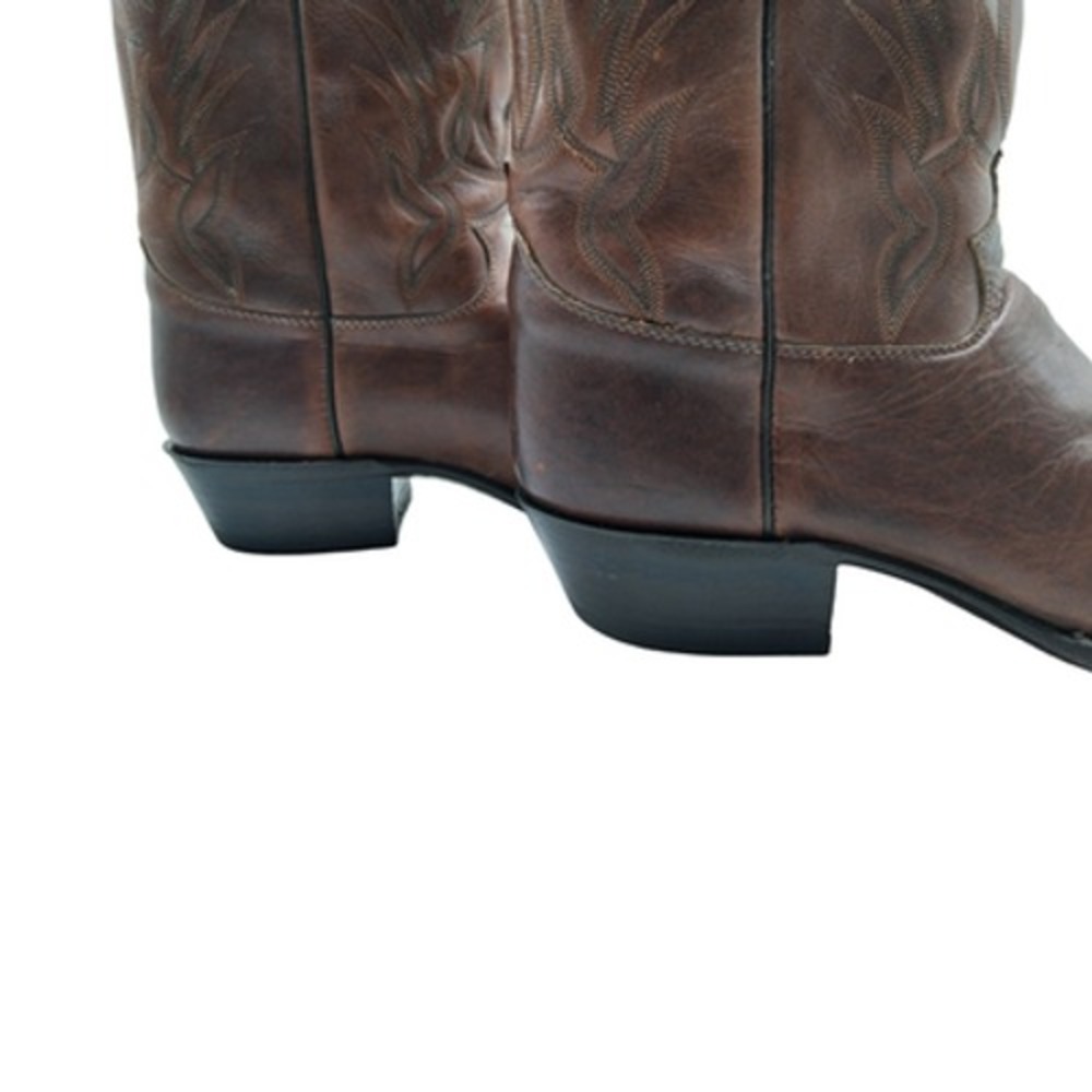 Justin Boots Boots Mens Size 10.5 D Brown Leather Western Pull On Mid Calf - Picture 11 of 13